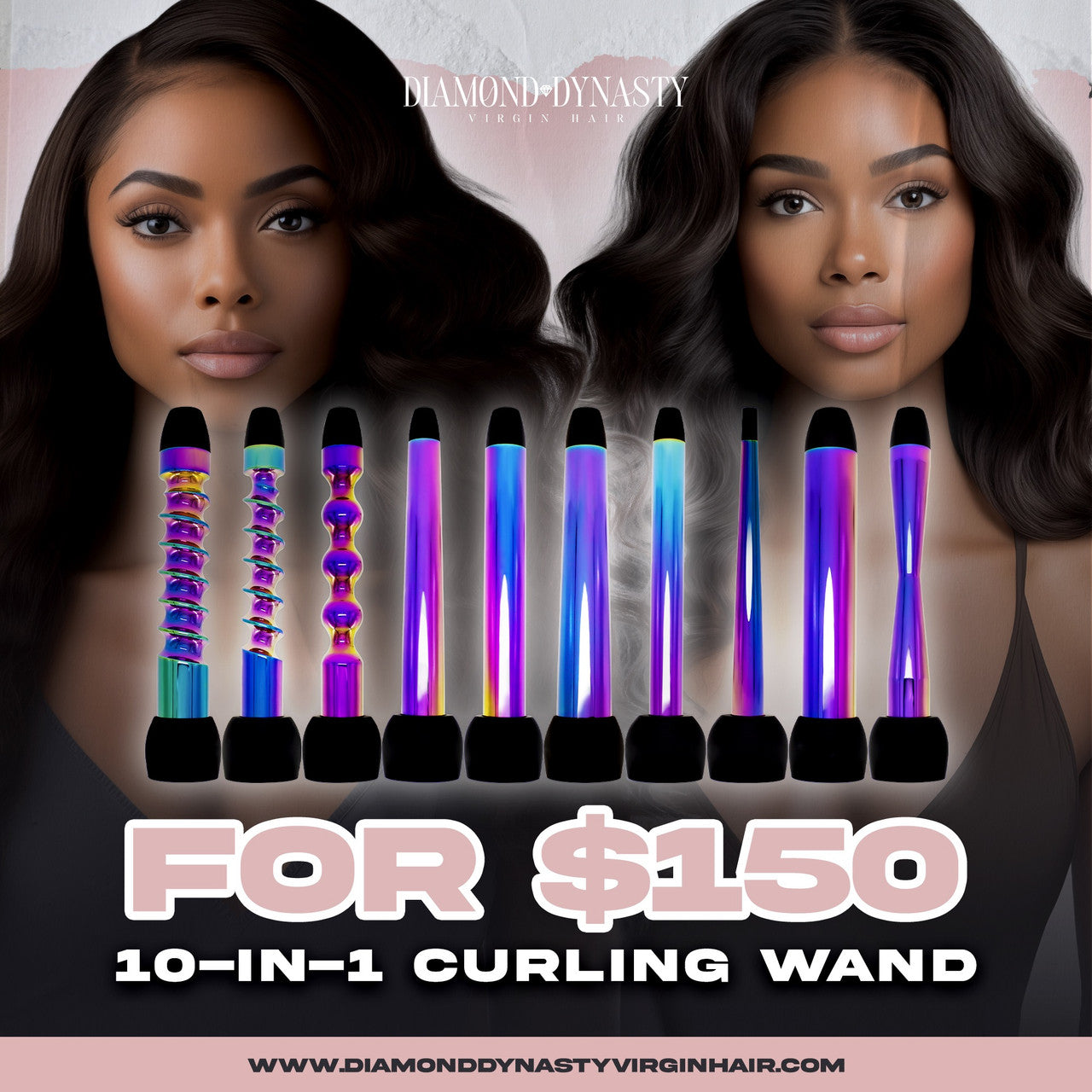 THE OMEGA CURLING WAND: 10 IN 1