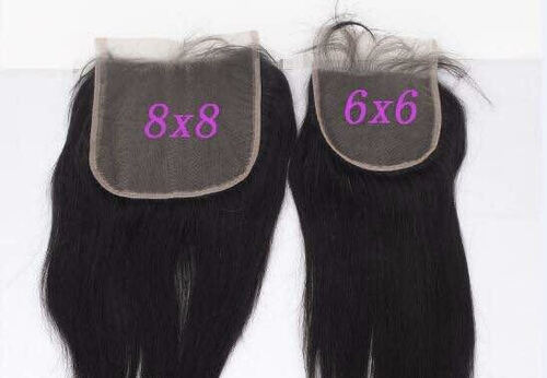 Color 1b: Lace Closure Sizes: 4x4, 5x5, 6x6 & 8x8 (HD & Transparent)