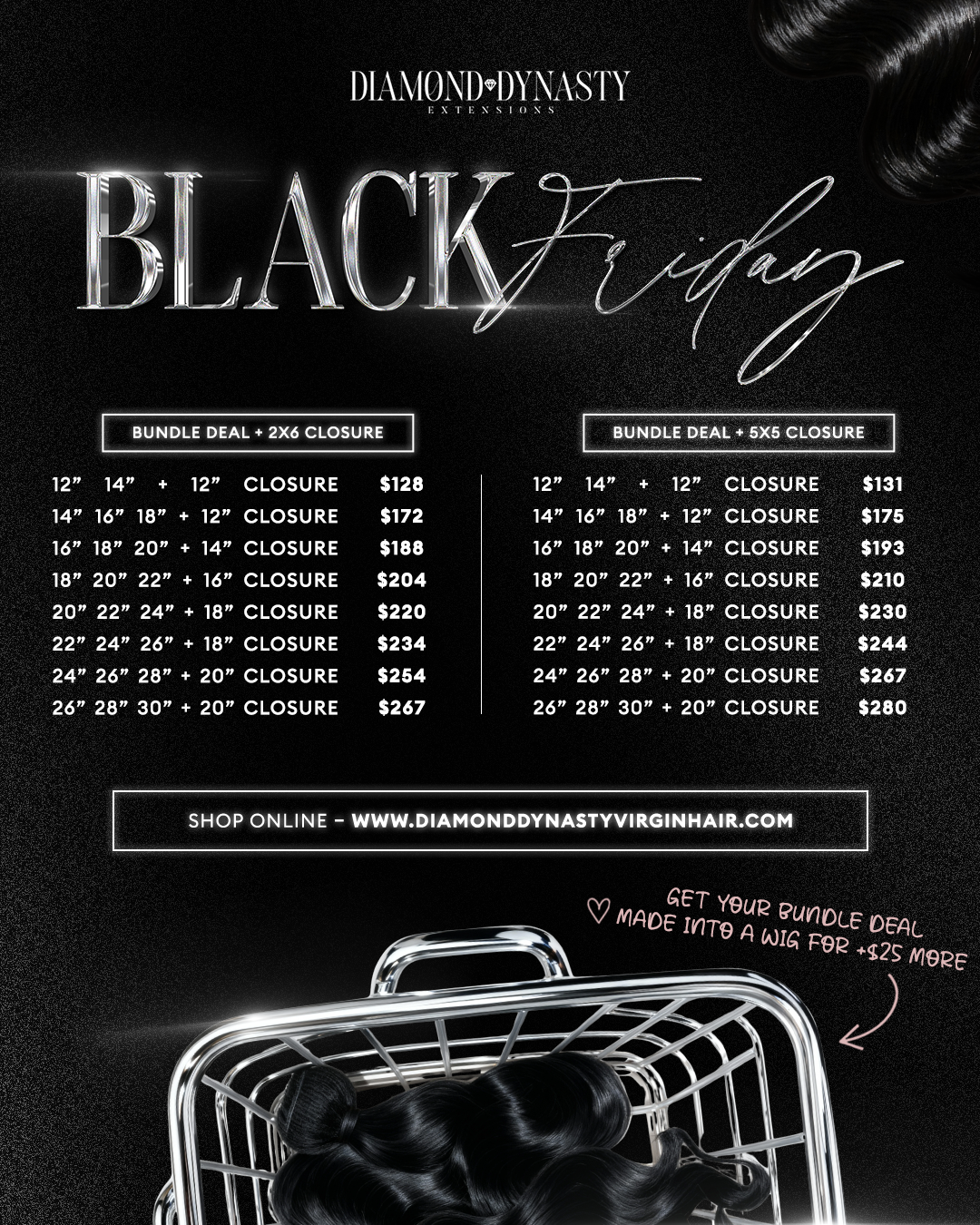 BLACK FRIDAY CLOSURE BUNDLE DEALS