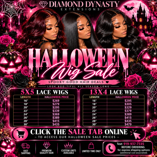 HALLOWEEN WIG SALE: 5x5 & 13x4
