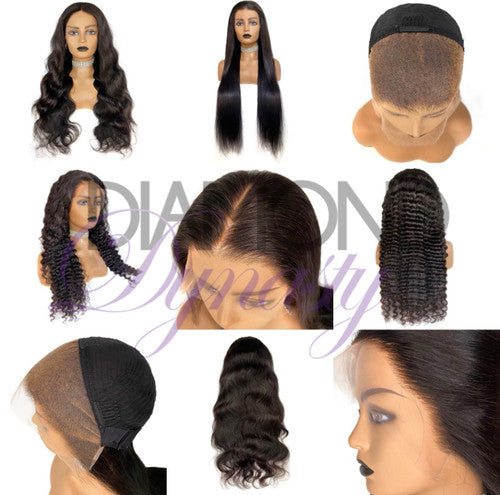 READY TO SHIP WIGS: 13X4 HD LACE FRONTAL WIG, COLOR 1B